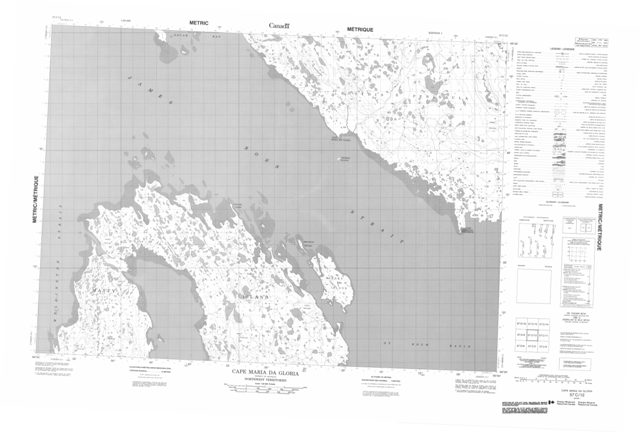 Cape Maria Da Gloria Topographic Paper Map 057C12 at 1:50,000 scale