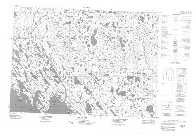 Oscar Bay Topographic Paper Map 057C13 at 1:50,000 scale