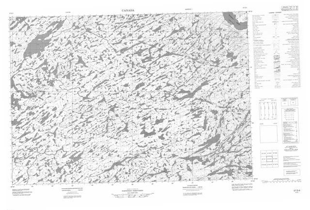 No Title Topographic Paper Map 057D04 at 1:50,000 scale