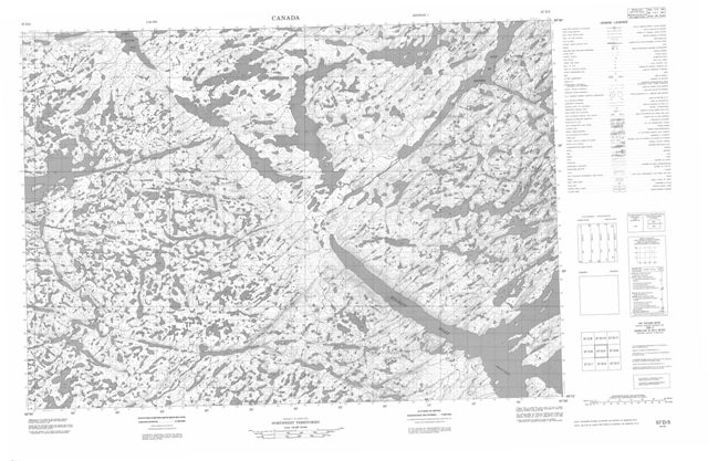 No Title Topographic Paper Map 057D05 at 1:50,000 scale