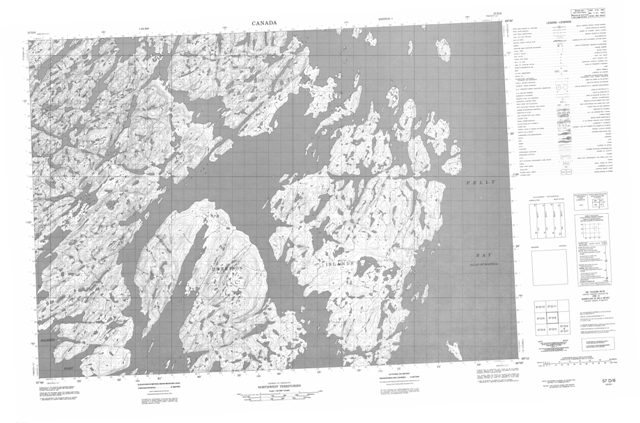 No Title Topographic Paper Map 057D06 at 1:50,000 scale
