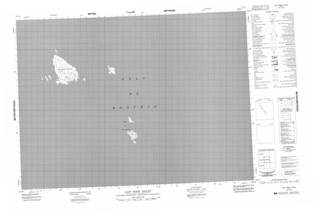 Lady Parry Island Topographic Paper Map 057E03 at 1:50,000 scale