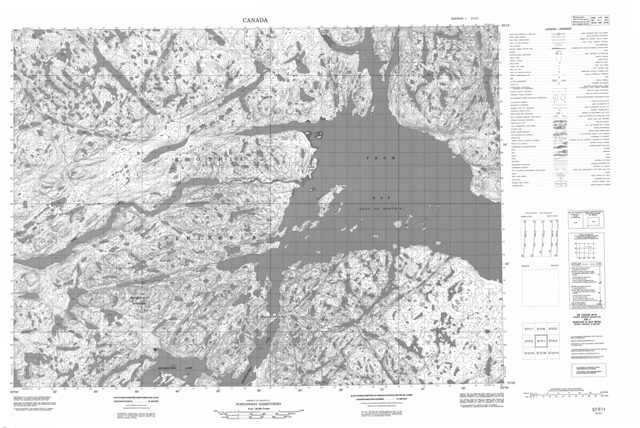 No Title Topographic Paper Map 057F01 at 1:50,000 scale