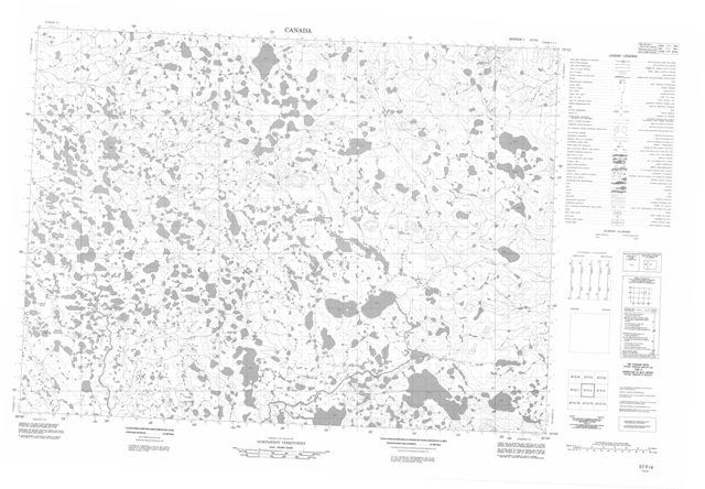 No Title Topographic Paper Map 057F04 at 1:50,000 scale