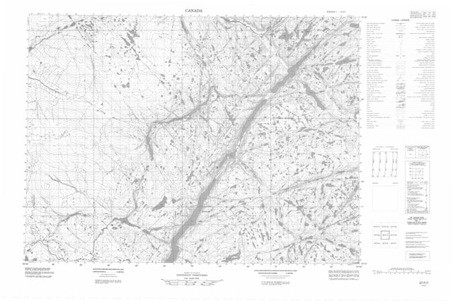 No Title Topographic Paper Map 057F07 at 1:50,000 scale