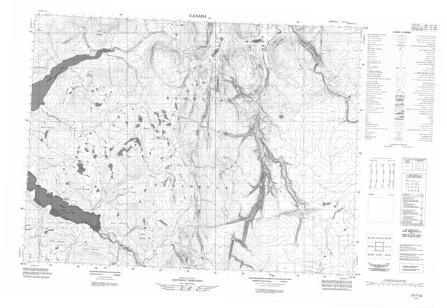 No Title Topographic Paper Map 057F12 at 1:50,000 scale