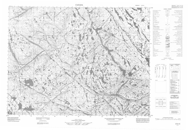No Title Topographic Paper Map 057F15 at 1:50,000 scale