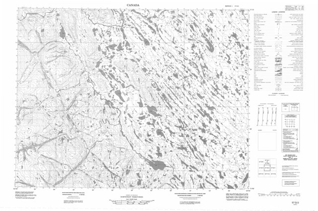 No Title Topographic Paper Map 057G02 at 1:50,000 scale