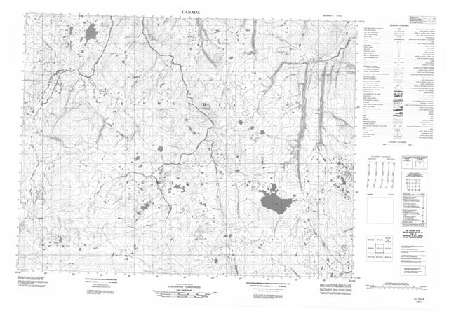 No Title Topographic Paper Map 057G03 at 1:50,000 scale