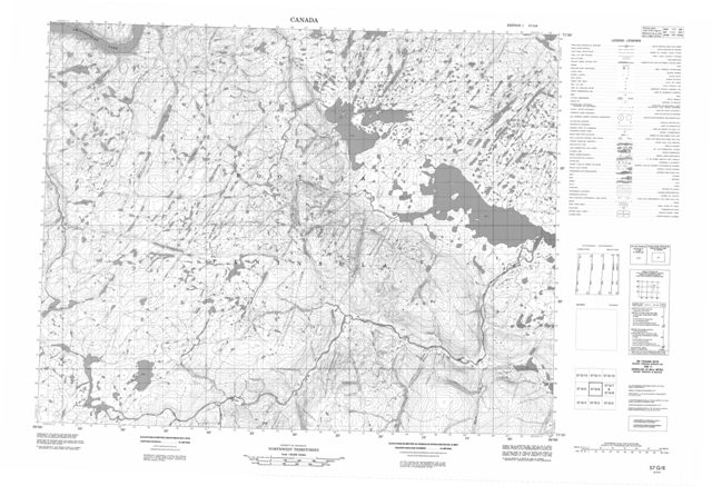 No Title Topographic Paper Map 057G06 at 1:50,000 scale