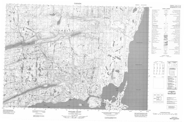 Hazard Inlet Topographic Paper Map 058B03 at 1:50,000 scale
