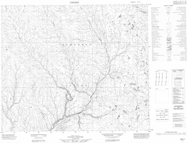 No Title Topographic Paper Map 058C01 at 1:50,000 scale