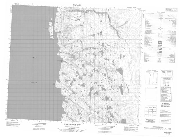 Birmingham Bay Topographic Paper Map 058C05 at 1:50,000 scale