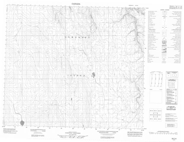 No Title Topographic Paper Map 058C06 at 1:50,000 scale
