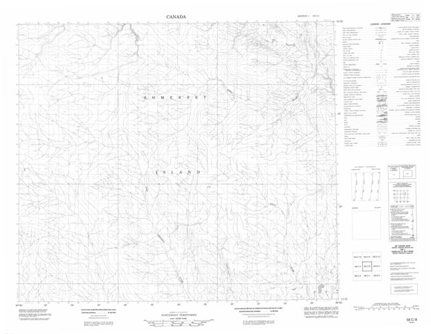 No Title Topographic Paper Map 058C08 at 1:50,000 scale