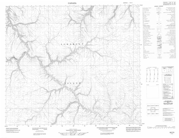 No Title Topographic Paper Map 058C09 at 1:50,000 scale
