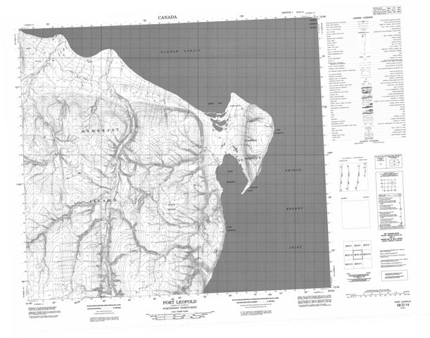 Port Leopold Topographic Paper Map 058D14 at 1:50,000 scale