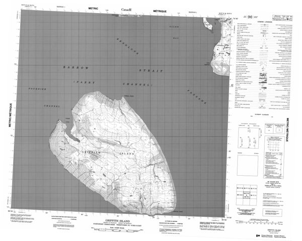 Griffith Island Topographic Paper Map 058F12 at 1:50,000 scale