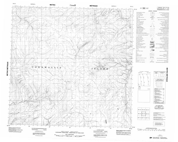 No Title Topographic Paper Map 058G03 at 1:50,000 scale