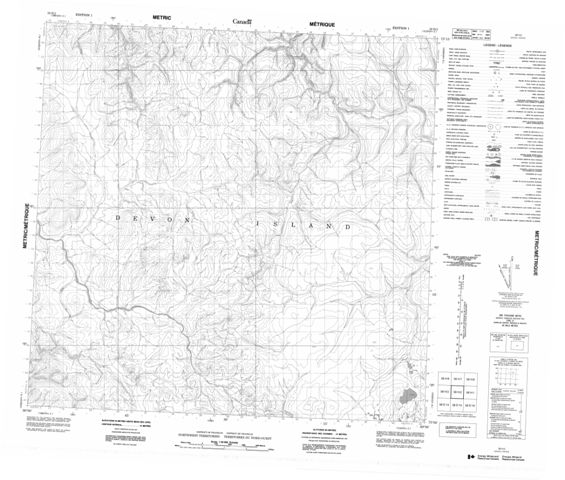 No Title Topographic Paper Map 058H02 at 1:50,000 scale