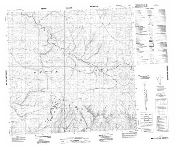 No Title Topographic Paper Map 058H03 at 1:50,000 scale