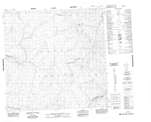 No Title Topographic Paper Map 058H06 at 1:50,000 scale