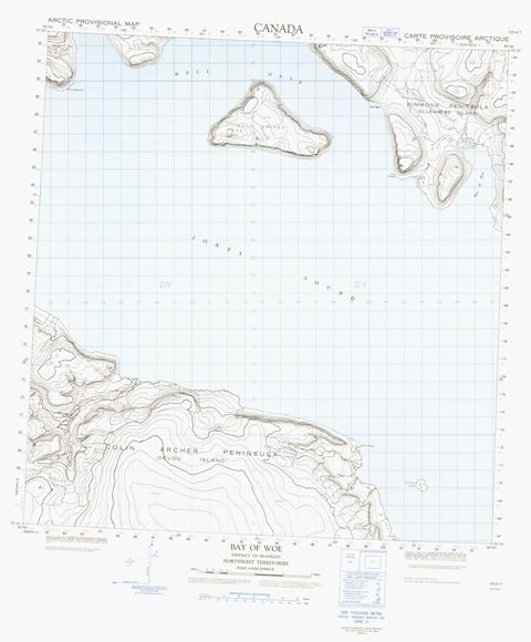 Bay Of Woe Topographic Paper Map 059A07 at 1:50,000 scale