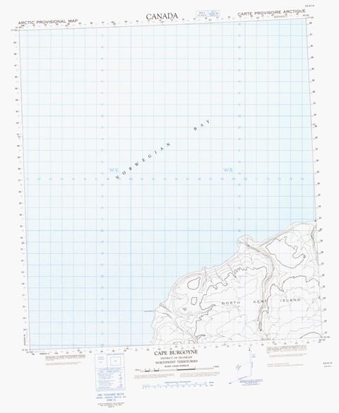 Cape Burgoyne Topographic Paper Map 059A14 at 1:50,000 scale