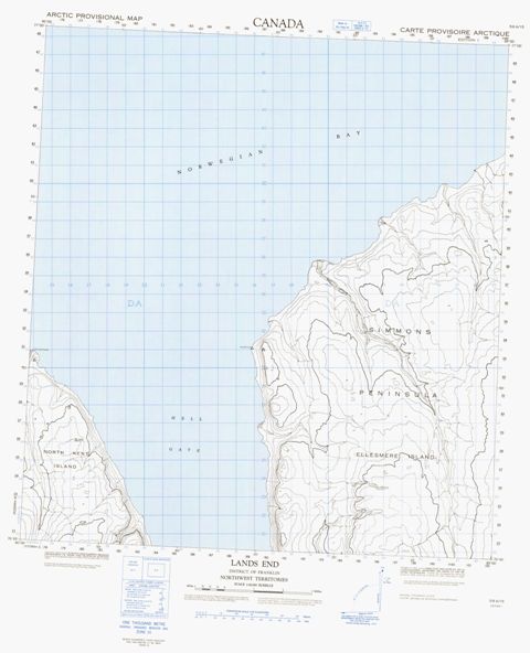 Lands End Topographic Paper Map 059A15 at 1:50,000 scale