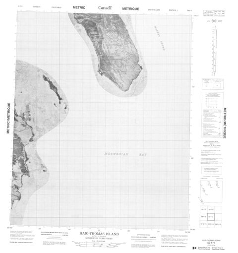 Haig-Thomas Island Topographic Paper Map 059F03 at 1:50,000 scale
