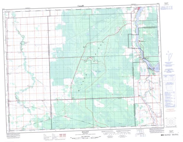 Molson Topographic Paper Map 062I01 at 1:50,000 scale