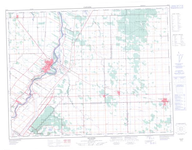 Selkirk Topographic Paper Map 062I02 at 1:50,000 scale