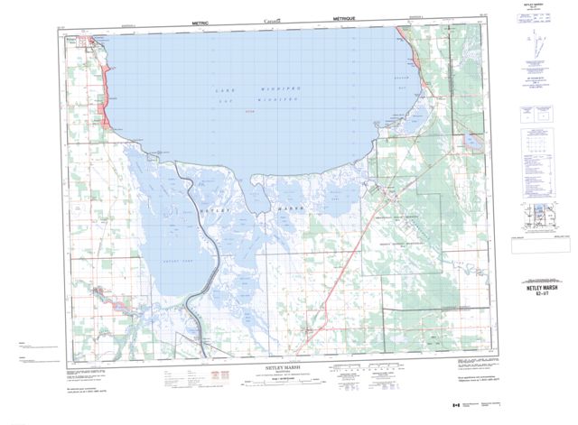 Netley Marsh Topographic Paper Map 062I07 at 1:50,000 scale
