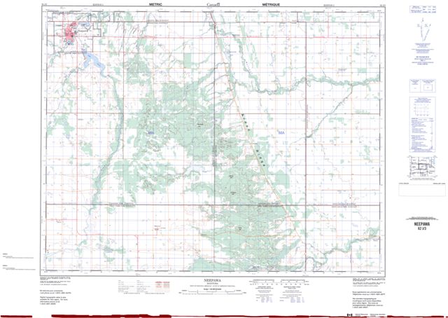 Neepawa Topographic Paper Map 062J03 at 1:50,000 scale