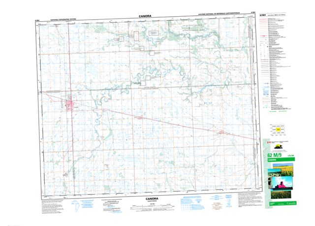 Canora Topographic Paper Map 062M09 at 1:50,000 scale