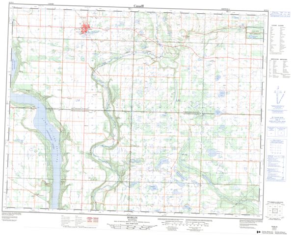 Roblin Topographic Paper Map 062N03 at 1:50,000 scale