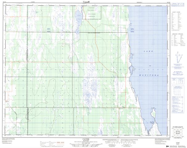 Cayer Topographic Paper Map 062O06 at 1:50,000 scale
