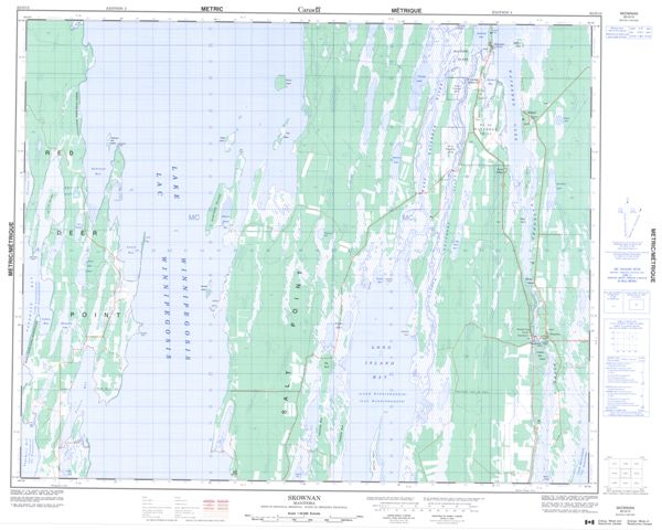 Skownan Topographic Paper Map 062O13 at 1:50,000 scale
