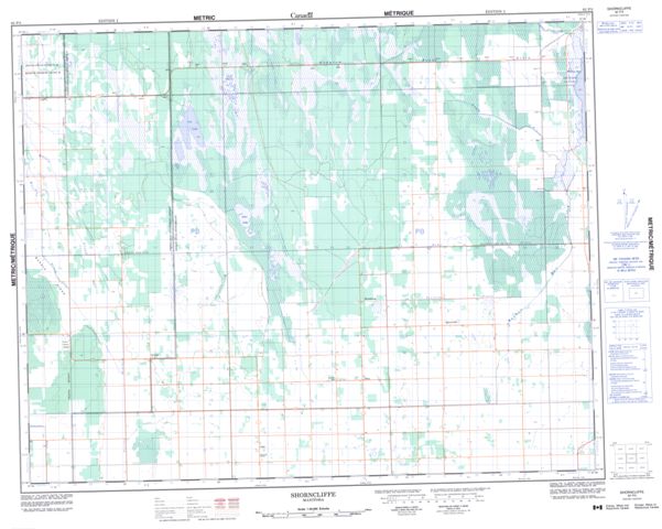Shorncliffe Topographic Paper Map 062P03 at 1:50,000 scale