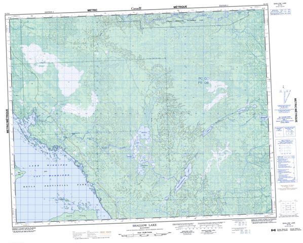 Shallow Lake Topographic Paper Map 062P08 at 1:50,000 scale