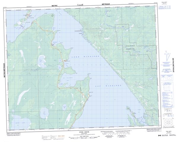 Pine Dock Topographic Paper Map 062P10 at 1:50,000 scale