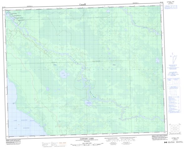 Catfish Lake Topographic Paper Map 063A02 at 1:50,000 scale