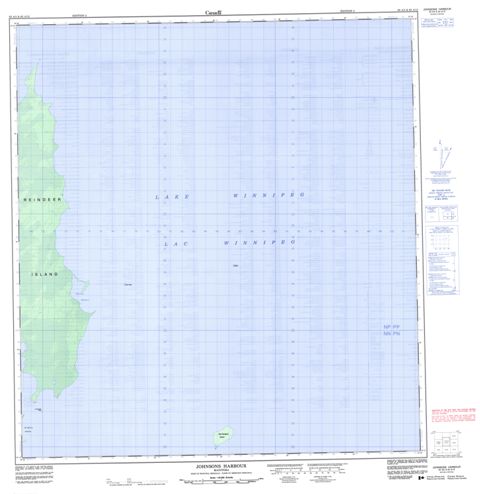 Johnsons Harbour Topographic Paper Map 063A05 at 1:50,000 scale