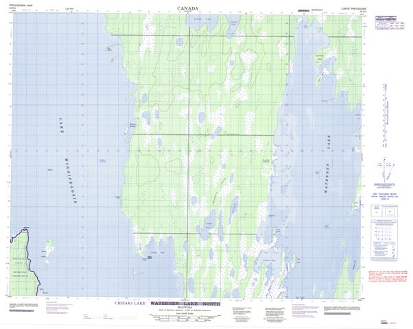 Chisaki Lake Topographic Paper Map 063B04 at 1:50,000 scale
