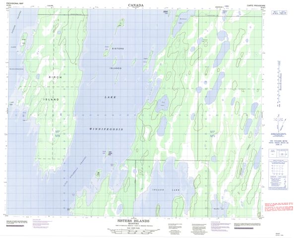 Sisters Islands Topographic Paper Map 063B05 at 1:50,000 scale