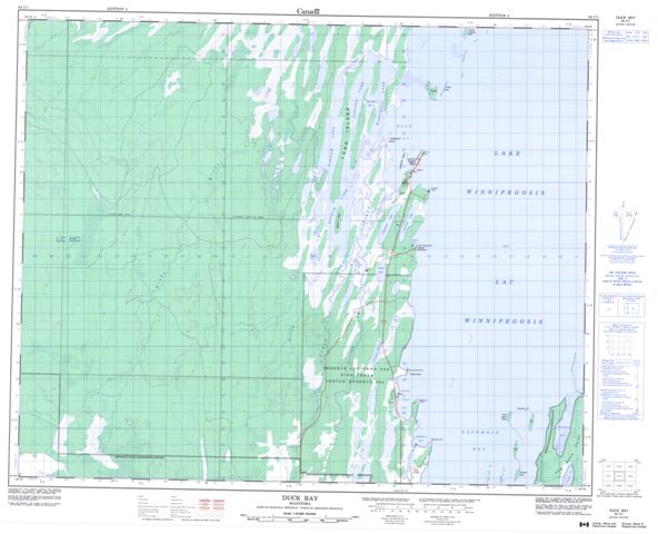 Duck Bay Topographic Paper Map 063C01 at 1:50,000 scale