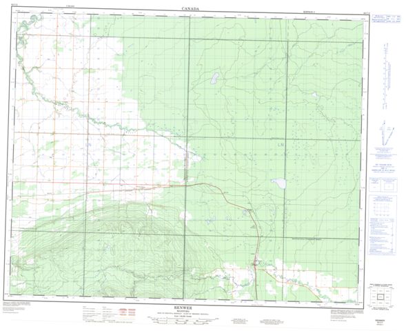 Renwer Topographic Paper Map 063C02 at 1:50,000 scale