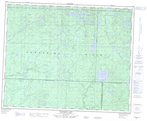 Townsend Lake Topographic Paper Map 063C05 at 1:50,000 scale