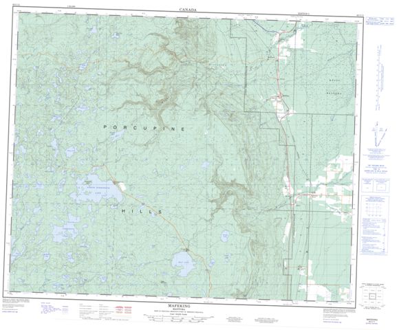 Mafeking Topographic Paper Map 063C11 at 1:50,000 scale