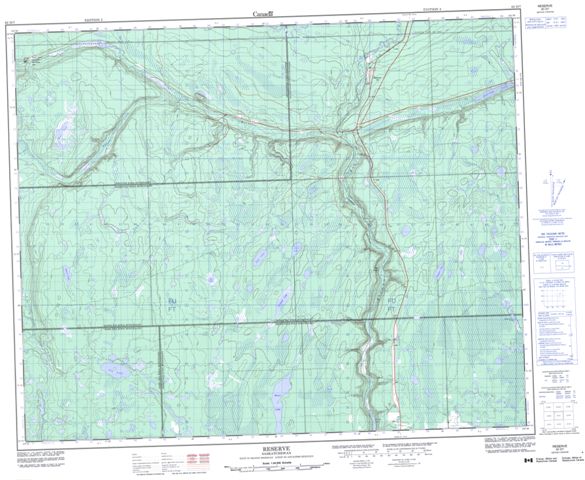 Reserve Topographic Paper Map 063D07 at 1:50,000 scale